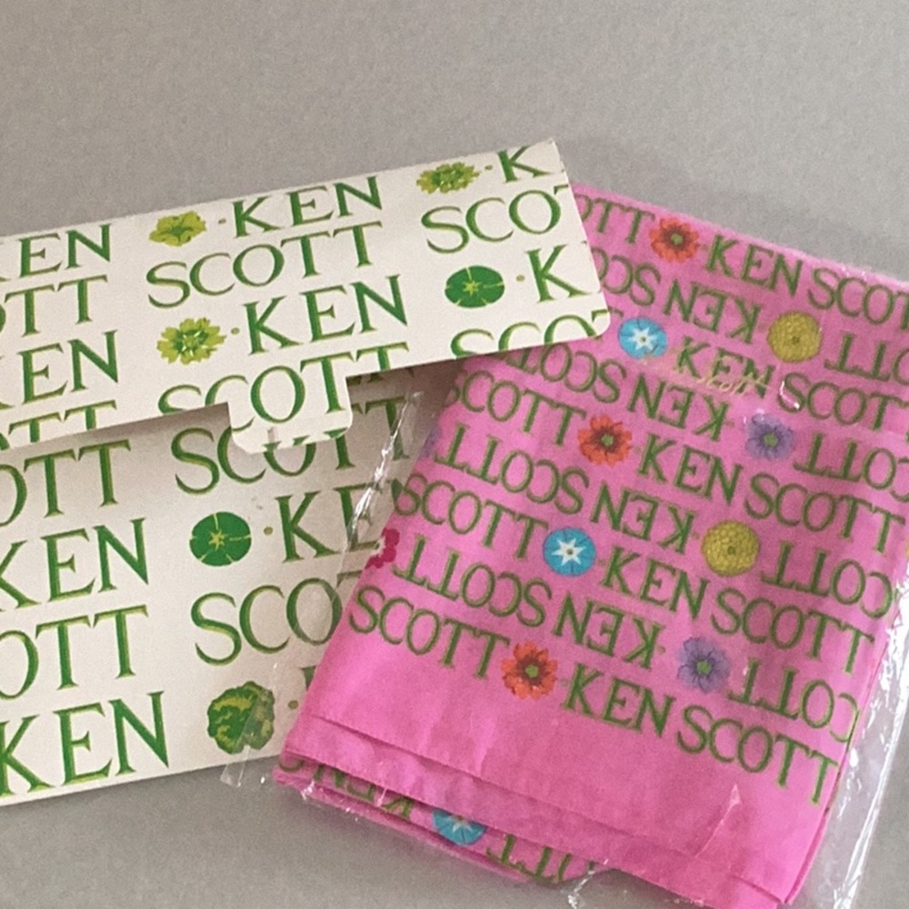 Ken Scott Pink Floral Scarf